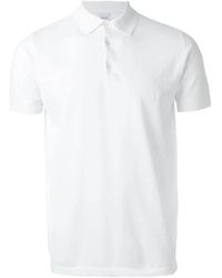 Aspesi - Weißes polo-shirt erhöht casual-stil,schwarzes polo-shirt für männer,navy polo shirt für männer - Lyst