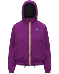 K-Way - Jassen ,Paars ,Polyester Anny Warm Jacket - Lyst