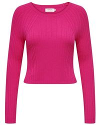 ONLY - Round-Neck Knitwear - Lyst