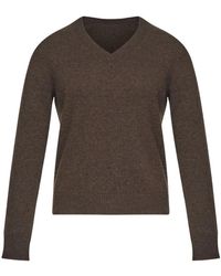 MM6 by Maison Margiela - V-Neck Knitwear - Lyst