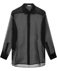 Barena - Overhemden ,Zwart ,Organza Camicia Over - Lyst