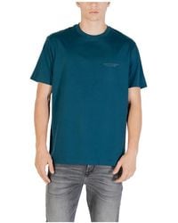 ARMANI EXCHANGE - Kurzärmeliges Baumwoll-T-Shirt Mit Rundhalsausschnitt - Lyst