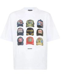 DSquared² - Tops ,Wit ,T-Shirt Dsquared 2 - Lyst
