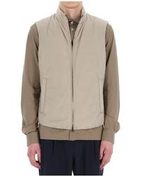 Herno - Jassen ,Grijs ,Nylon Lichtgewicht Nylon Vest Voor Mannen - Lyst