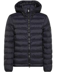 Peuterey - Blauwe Lichtgewicht Donsjas Met Capuchon - Lyst