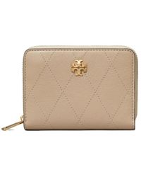 Tory Burch - Charlie Quilted Small Zip Around Wallet - Lyst