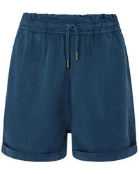 Pepe Jeans - Blaue spitzen-shorts für frauen - Lyst