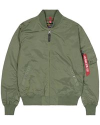 Alpha Industries - Jassen ,Groen ,Nylon Lichtgewicht Zomer Bomberjack - Lyst