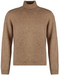 THE (Alphabet) - Truien & Vesten ,Bruin ,Kasjmier Cashmere Blend Turtleneck Sweater - Lyst