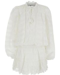 Isabel Marant - Kleedjes ,Wit ,Katoen Preya Dress - Lyst