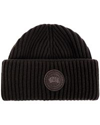 Canada Goose - Wollmütze Mit Logo-Patch - Lyst