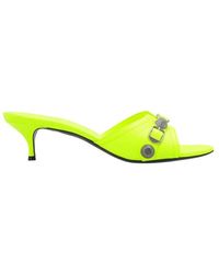 Balenciaga - Cagole heeled slides - Lyst