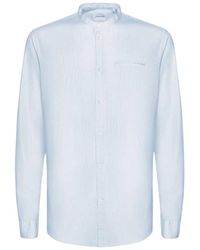 Dondup - Overhemden ,Blauw ,Zakstijl Guru T-Shirt - Lyst