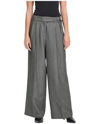 Ichi - Taillierte Hose Mit Reißverschluss Und Hakenverschluss - Lyst
