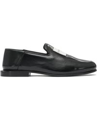 Givenchy - Schoenen ,Zwart ,Leer Zwarte Loafer Schoenen Voor Vrouwen - Lyst