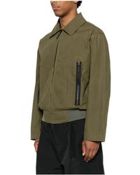 GR10K - Jassen ,Groen ,Katoen Waxed Collar Jacket - Lyst