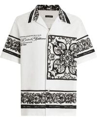 Dolce & Gabbana - Casual Katoenen Overhemd Met Uniek Ontwerp - Lyst