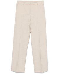 Antonelli - Pantalones Blancos Tela De Sarga Elástica, Mujer, Talla - Lyst