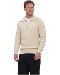 Profuomo - Truien & Vesten ,Wol Pullover Half Zip Heavy Wool - Lyst
