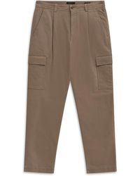 Bugatti - Broeken ,Bruin ,Katoen Cargo Broek Tapered Fit Met Zachte Touch - Lyst
