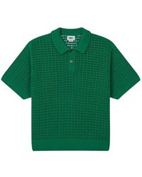 Obey - Truien & Vesten ,Groen ,Katoen Open Gebreide Polo Sweater - Lyst