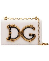 Dolce & Gabbana - Borsa a tracolla barocco con logo dg - Lyst