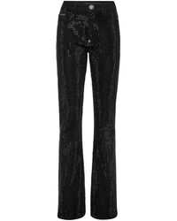 Philipp Plein - Denim Broeken Flare Fit Strass - Lyst
