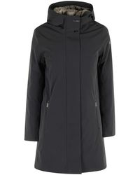 Rrd - Jassen ,Zwart ,Polyester Montecristo Floating Long Jacket - Lyst
