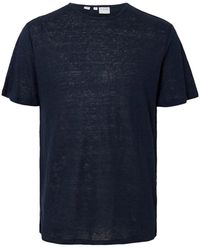 SELECTED - Tops ,Blauw ,T-Shirts - Lyst