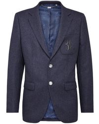 Billionaire - Jassen ,Blauw ,Leer Blazer Double B - Lyst