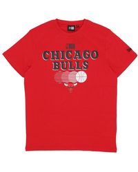 KTZ - Chicago Bulls Nba Grafisch T-Shirt Rood/Zwart - Lyst