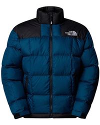 The North Face - Fitness ,Blauw ,Leer Lhotse Down Jacket - Lyst