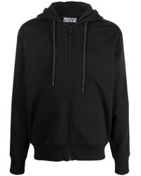 Versace Jeans Couture - Schwarze baumwoll-sweatshirts pullover hoodies - Lyst