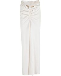 ANDAMANE - Rokken ,Wit ,Iris Maxi Rok - Lyst