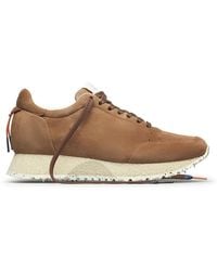 Barracuda - Schoenen ,Bruin ,Suède Bruine Leren Sneakers Italiaanse Stijl - Lyst