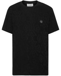 Philipp Plein - Rondhals Jacquard T-Shirt Crest - Lyst