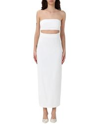 Hanita - Elegantes Gelbes Midi-Kleid - Lyst
