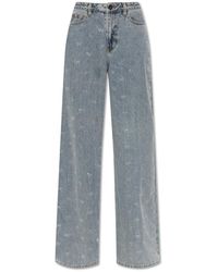 Self-Portrait - Straight Jeans - Lyst