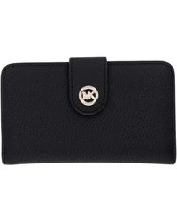 Michael Kors - Pop Charm Medium Pebbled Leather Wallet - Lyst