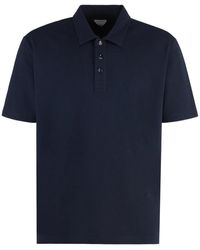 Bottega Veneta - Baumwoll-Poloshirt Mit Seitenschlitzen - Lyst