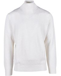 Kangra - Truien & Vesten ,Wit ,Wol Merino Wollen Trui - Lyst