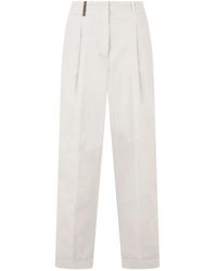 Peserico - Wide Trousers - Lyst