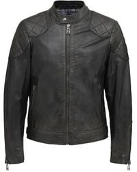 Belstaff - Outlaw Jacket Hand Waxed Leather 46 - Lyst