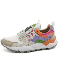 Flower Mountain - Zapatos de de ante blanco y multicolor - Lyst