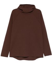 Goldwin - Hoodies & Sweatvesten ,Bruin ,Polyester Wf Light/S Hoodie - Lyst