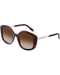 Tiffany & Co. - Sonnenbrille,schwarze/graue sonnenbrille tf 4192,schwarz/blau getönte sonnenbrille - Lyst