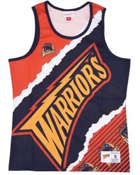 Mitchell & Ness - Fitness ,Rood ,Basketbaltanktop Nba Jumbotron 2.0 Mesh Tank Hardwood Classics Golwar - Lyst