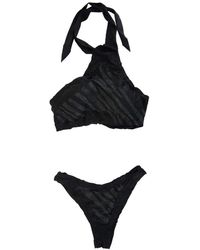 FK - Strass bikini set mit haken und band - Lyst