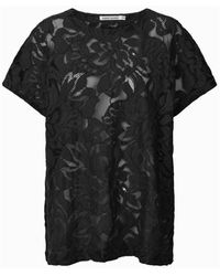 Rabens Saloner - Schwarzes Spitzenoberteil Orchid Enia - Lyst