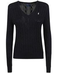 Ralph Lauren - V-Neck Knitwear - Lyst